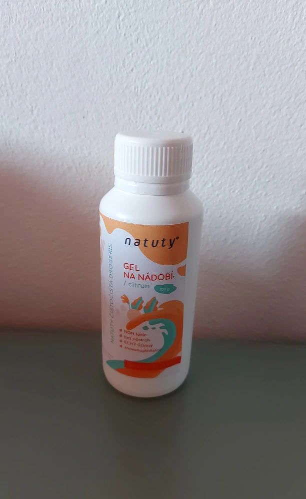 Natuty Gel na nádobí s vůní citrónu 100ml