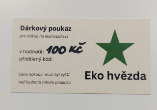 Dárkový poukaz v hodnotě 100 KČ