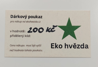 Dárkový poukaz v hodnotě 200 KČ