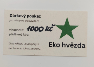 Dárkový poukaz v hodnotě 1000 KČ
