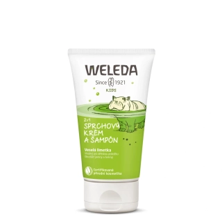 Weleda 2 v 1 sprchový krém a šampon Veselá limetka od 3.let
